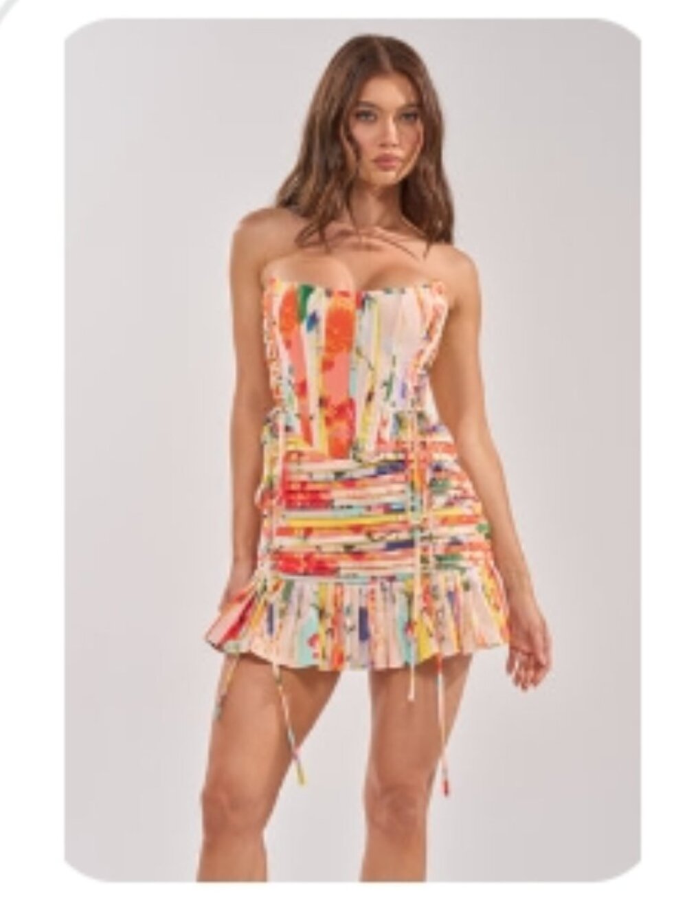 AKIRA FLOUNCE CORSET MINI DRESS Size LL